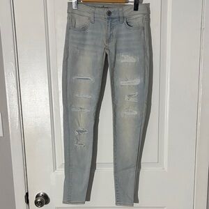 American Eagle Outfitters Women's Skinny Jeans in Light Blue